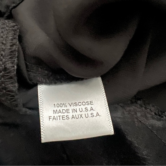 Misa Los Angeles Xandra Black Hammered Satin Wide Leg Halter Jumpsuit M Party - Picture 13 of 14